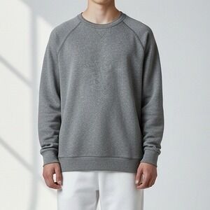 Gap Mens Gray Crewneck Long Sleeve Sweatshirt Pullover Casual Comfort Size L